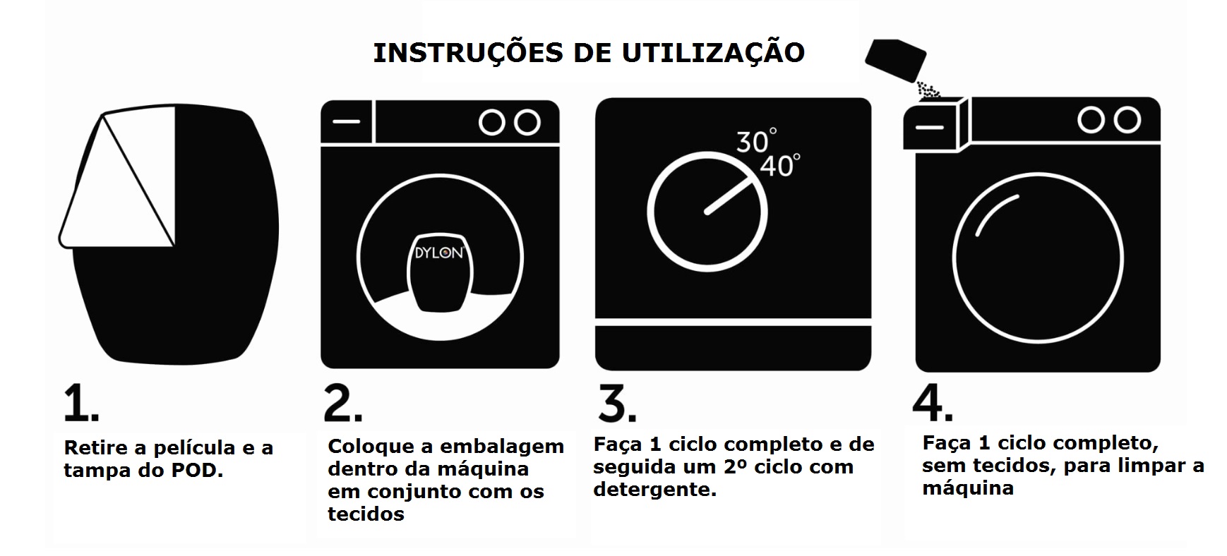 Dylon Machine Dye POD Manual de Utilização Jalber